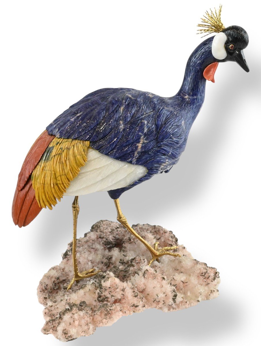 Erwin Klein X Vacheron Constantin -  Bird Made Of Hard And Semi-precious Stones - 1980s-photo-1